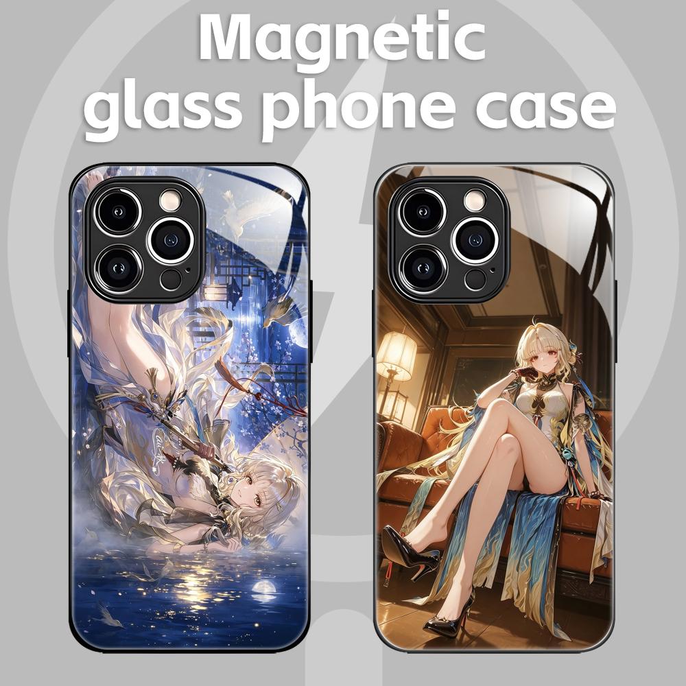 Mini Pc Case - Funda Magnética de Vidrio Wuthering Waves
