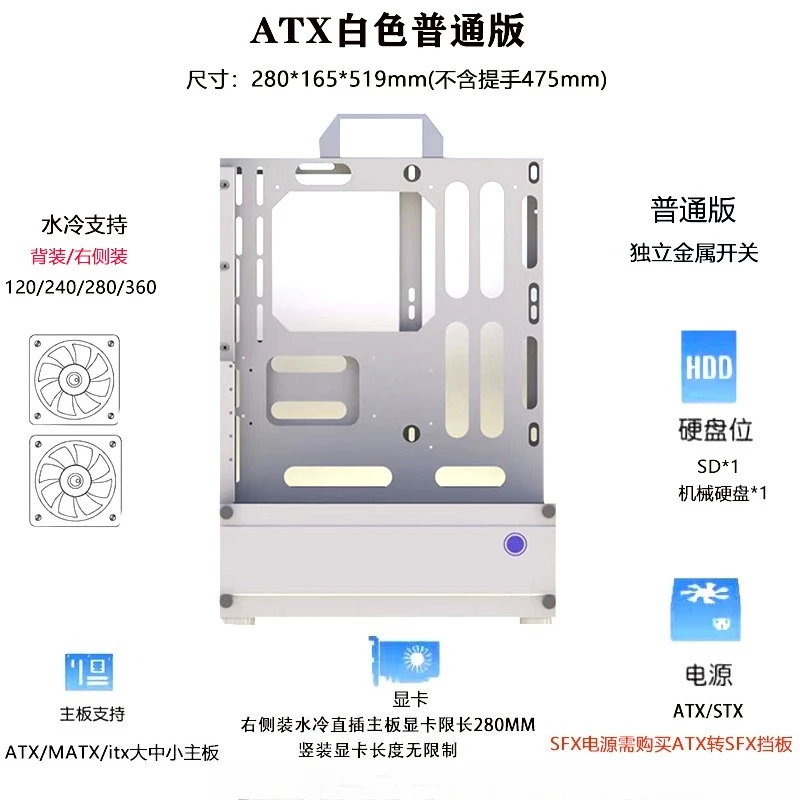 Chasis Abierto 240/360 Refrige - Pc Chassis reseña y precio