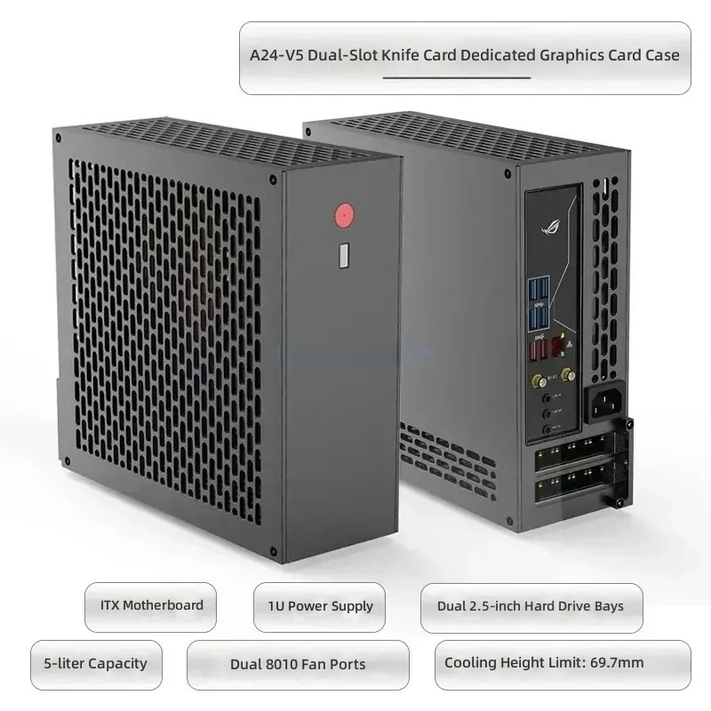 Chasis ITX de 5 Litros Mini A2 - Pc Chassis reseña y precio