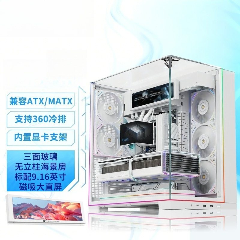 Caja de PC Blanca Panorámica d - Pc Chassis reseña y precio