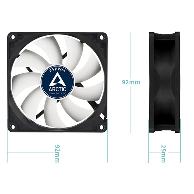 ARCTIC F9 PWM - Ventilador con - Case Fan Controller reseña y precio